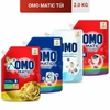 Nước giặt OMO matic bền đẹp dành cho máy cửa trước 2kg/túi