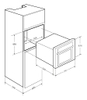 Lò nướng kết hợp vi sóng âm tủ KAFF KF-OSM44L