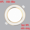 Đèn LED âm trần viền vàng 9W MPE RPL-9T/G