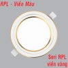 Đèn LED âm trần 3 màu viền vàng 12W MPE RPL-12S/3C/G
