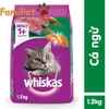 Thức Ăn Cho Mèo Lớn Whiskas Vị Cá Biển - Cá Thu - Cá Ngừ