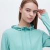 Áo Chống Nắng Nữ Uniqlo Chính Hãng - AIRISM MESH UV PROTECTION ZIPPED HOODIE -Green | JapanSport 456261-52