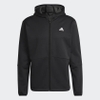 Áo Khoác Adidas Nam Chính Hãng - ZIP WORKOUT HOODIE - Đen | JapanSport HD3537