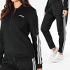 Bộ thể thao Adidas Chính Hãng -  BACK 2 BASICS 3-STRIPES Nữ - Đen | JapanSport DV2428