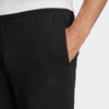 Quần Adidas Nam Chính Hãng - Essentials Fleece Tapered Cuff Logo Pants - Đen | JapanSport GK8966