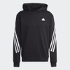 Áo Khoác Adidas Nam Chính Hãng - Future Icons 3-Stripes Hoodie - Đen | JapanSport IC6710