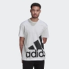 Áo Phông Adidas Nam Chính Hãng - Giant Logo Tee Essentials - Trắng/Đen | JapanSport HE1829