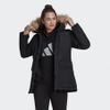 Áo Khoác Adidas Nữ Chính Hãng - Utilitas Hooded Parka - Đen | JapanSport GT1707