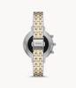 Đồng hồ Fossil Chính hãng - Hybrid Smartwatch HR Monroe Two-Tone - Màu vàng - FTW7036 - Nữ | JapanSport