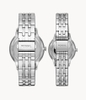Cặp Đồng hồ Fossil Chính hãng - His & Her Three-Hand Stainless Steel Watch Box Set – FS5562SET | JapanSport