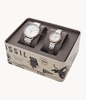 Cặp Đồng hồ Fossil Chính hãng - His & Her Three-Hand Stainless Steel Watch Box Set – FS5562SET | JapanSport