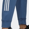 Quần Adidas Nữ Chính Hãng - 4/7 Regular fit fleece 9/10 length cuff - Xanh | JapanSport HM2762