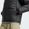 Áo Khoác Adidas Nam Chính Hãng - THREE STRIPES PUFFY HOODED JACKET - Đen | JapanSport IK0521