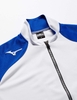 Áo Khoác Mizuno Chính Hãng - Warm-up Shirt - Trắng/Xanh | JapanSport U2MC705072