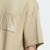 Áo Phông Adidas Chính Hãng - Oversized silhouette heavy pocket - Kem | JapanSport IK4290