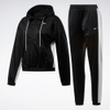 Bộ Reebok Chính hãng - Linear Logo Hoodie Track Suit - Đen | JapanSport FT0918