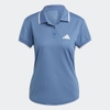 Áo Polo Adidas Nữ Chính Hãng - Clubhouse Classic Premium Tennis Polo - Blue | JapanSport IA7036