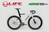 Xe đạp Fixed Gear LIFE HORSE: Full Nhôm nhẹ không mối hàn thiết kế khí động học, vành chém gió cao 6cm, Lốp 700x28C