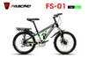 Xe đạp trẻ em Fascino FS-O1, khung thép cường lực, vành nhôm 2 lớp, bánh 20, có phuộc nhún dành cho học sinh cấp 1