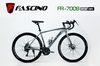 Xe đạp đua FASCINO FR-700s: Khung thép cường lực, group 21 tốc độ, tay lái và vành hợp kim nhôm 2 lớp, phuộc đơ, phanh đĩa