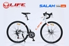 Xe đạp đua LIFE SALAH: Khung Nhôm mối hàn mịn, Group SHIMANO 2x7 tốc độ. Bánh 700x25C. Chất Lượng - Đẹp - Giá Rẻ