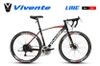 Xe đạp đua VIVENTE LINE: Khung Thép, Group SHIMANO 21 tốc độ, phanh đĩa, Lốp CST 700x25c, Xe đạp đua giá Tốt Nhất