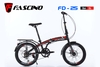 Xe đạp gấp FASCINO FD-25  Khung thép, group SHIMANO 6 tốc độ, cỡ bánh 20'', Gấp gọn bỏ cốp ô tô quá xịn, GIÁ HẠT RẺ