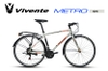 Xe Đạp Touring VIVENTE Metro: Khung Nhôm nhẹ, lắp đồ xịn SHIMANO 3x7 tốc độ, Lốp 700x28C. Xe đạp thể thao Chất-Đẹp-Giá quá hợp lý