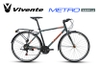 Xe Đạp Touring VIVENTE Metro: Khung Nhôm nhẹ, lắp đồ xịn SHIMANO 3x7 tốc độ, Lốp 700x28C. Xe đạp thể thao Chất-Đẹp-Giá quá hợp lý