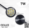 Đèn LED gắn đế gỗ 7W - Đen - Sáng vàng