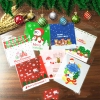 Túi đựng cookie Noel có mép dán 10*10cm