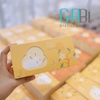 Hộp giấy hình thỏ đựng 2 bánh 50g 16*8*5cm