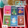 Bảng tag giấy Noel nhiều mẫu