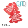 50 tag giấy hình cây thông Noel