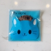 Túi đựng cookie mép dán hình động vật 10*10cm