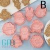 Khuôn nhấn cookie noel 3D