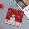 Túi đựng cookie Noel có mép dán 10*10cm