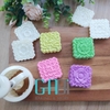 Khuôn nhấn trung thu lò xo 4 mặt hoa vuông 150g
