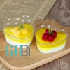 Hộp nhựa trái tim đựng bánh mousse 7.7*4.5cm