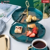 Đĩa đựng trái cây, pancake, bánh kẹo màu xanh ngọc cổ vịt sang trọng - phong cách Bắc Âu PHALEDO (PL-0608) - gia dụng plus