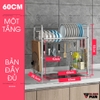 Giá INOX 304 Úp Bát Đĩa Đa Chức Năng Đặt Trên Bồn Rửa Thông Minh (Một Tầng & Hai Tầng) | Nanjie - gia dụng plus