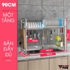 Giá INOX 304 Úp Bát Đĩa Đa Chức Năng Đặt Trên Bồn Rửa Thông Minh (Một Tầng & Hai Tầng) | Nanjie - gia dụng plus