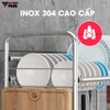 Giá INOX 304 Úp Bát Đĩa Đa Chức Năng Đặt Trên Bồn Rửa Thông Minh (Một Tầng & Hai Tầng) | Nanjie - gia dụng plus