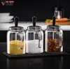 Lọ Đựng Gia Vị Thìa Liền Nắp Có Tay Cầm Thuỷ Tinh Borosilicate | Mẫu Mới 2021 | KUAKE - gia dụng plus