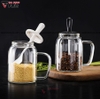 Lọ Đựng Gia Vị Thìa Liền Nắp Có Tay Cầm Thuỷ Tinh Borosilicate | Mẫu Mới 2021 | KUAKE - gia dụng plus