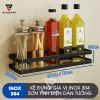 Kệ Đựng Chai Lọ, Hộp Gia Vị Treo Tường Inox 304 Cao Cấp Cho Phòng Bếp - Không Cần Khoan Tường - gia dụng plus