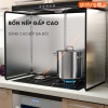 Tấm chắn dầu, chăn gió & cách nhiệt inox 304 cho nhà bếp, chống bám bẩn tường nhà bếp LAZYDO (LZ0250) - gia dụng plus