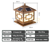 Đèn Trụ Cổng Năng Lượng Mặt Trời TP Solar TPZ-05