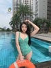 Bikini Liền Thân Hoa Nhí Xanh - HEBE BIKINI