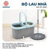 bộ lau nhà cao cấp có bánh xe No 9559  aladanh-net-vn tặng kèm bông lau